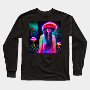 Alice in a Mushroom Forest Long Sleeve T-Shirt